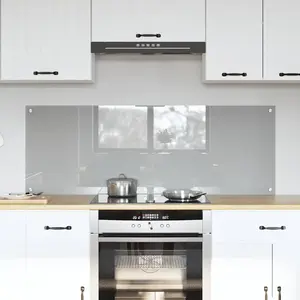 Comparateur de prix : vidaXL Protection de cuisine 2 pcs Gris clair 70 x 50 cm verre trempé