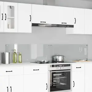 vidaXL Protection de cuisine 2 pcs Transparent 110 x 40 cm pas cher