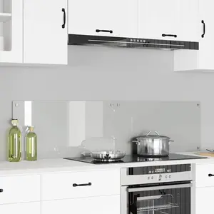 vidaXL Protection de cuisine Transparent 80 x 40 x 0.8 cm verre trempé pas cher
