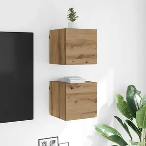 Comparateur de prix : vidaXL Meuble TV Chêne artisanal 30,5 x 30 x 30 cm Bois d'ingénierie