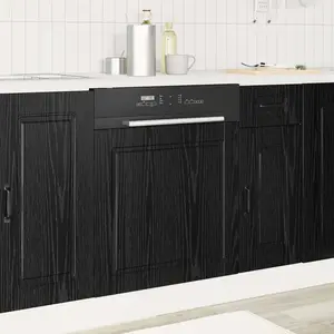vidaXL vidaXL Armoire de cuisine Chêne noir 60 x 1,5 x 67 cm pas cher