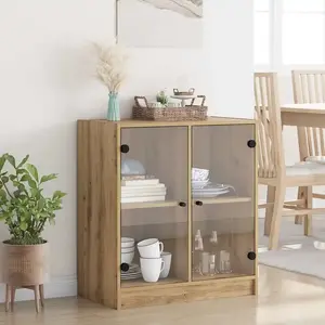 vidaXL Vidaxl Meuble D'appoint Chêne Artisanal 68 X 37 X 75,5 Cm pas cher