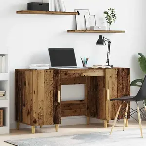 Comparateur de prix : vidaXL Vidaxl Bureau Bois Ancien 140 X 50 X 75 Cm Bois D'ingénierie