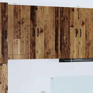 vidaXL Vidaxl Meuble Mural De Cuisine Avec Porte Bois Ancien 40 X 31 X 80 Cm pas cher