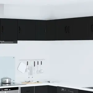 vidaXL Armoire de cuisine Noir 57 x 57 x 40 cm Bois d'ingénierie pas cher
