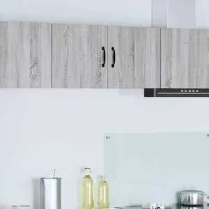 vidaXL Vidaxl Meuble Mural De Cuisine Gris Sonoma 80 X 31 X 40 Cm pas cher