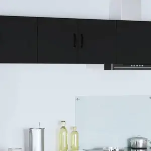 vidaXL Armoire de cuisine Noir 80 x 31 x 40 cm Bois d'ingénierie pas cher