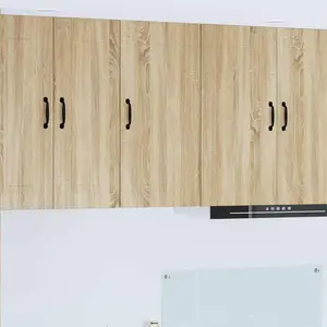 vidaXL Meuble mural de cuisine avec porte Chêne Sonoma 40 x 31 x 80 cm pas cher