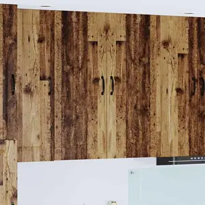 vidaXL Meuble mural de cuisine avec porte Bois Ancien 80 x 31 x 100 cm pas cher