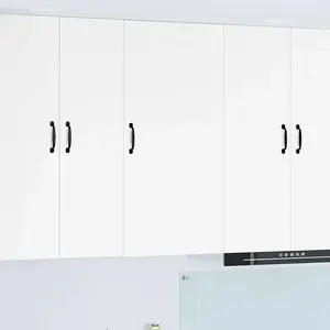 vidaXL Meuble mural de cuisine Blanc brillant 50 x 31 x 100 cm pas cher