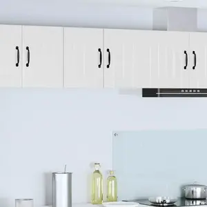 vidaXL Armoire de cuisine 2 pcs Blanc brillant 30 x 31 x 40 cm pas cher