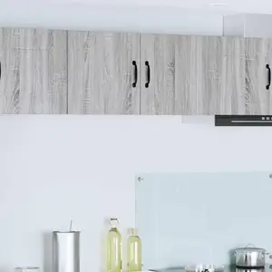 Comparateur de prix : vidaXL Vidaxl Meuble Mural De Cuisine 2 Pcs Gris Sonoma 40 X 31 X 40 Cm