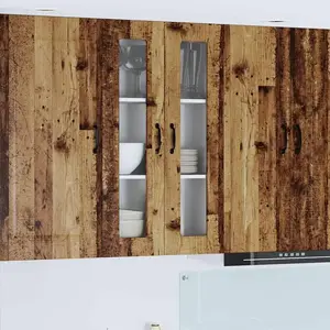vidaXL Meuble mural de cuisine avec porte Bois Ancien 60 x 31 x 100 cm pas cher