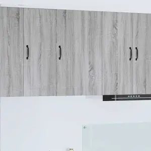 vidaXL Armoire de cuisine avec étagère Gris Sonoma 50 x 31 x 80 cm pas cher