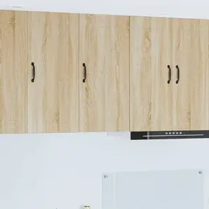 vidaXL Meuble mural de cuisine avec porte Chêne Sonoma 40 x 31 x 80 cm pas cher