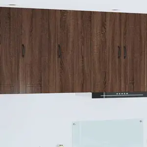 vidaXL Meuble mural de cuisine avec étagère Chêne brun 40 x 31 x 80 cm pas cher