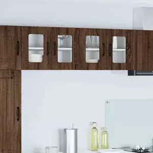 vidaXL Meuble mural de cuisine 2 pcs Chêne brun 60 x 31 x 40 cm pas cher