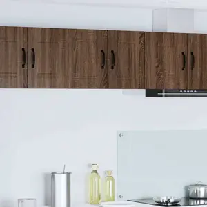 vidaXL Meuble mural de cuisine 2 pcs Chêne brun 30 x 31 x 40 cm pas cher