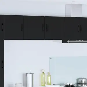 Comparateur de prix : vidaXL Vidaxl Meuble Mural De Cuisine Noir 40 X 31 X 40 Cm Bois D'ingénierie