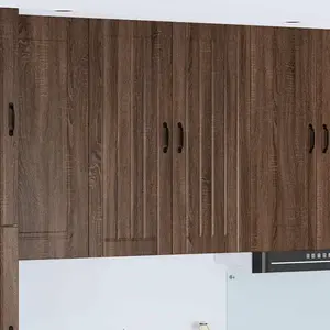 vidaXL Vidaxl Meuble Mural De Cuisine Chêne Marron 80 X 31 X 100 Cm pas cher