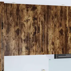 Comparateur de prix : vidaXL Armoire de cuisine Chêne fumé 80 x 31 x 100 cm