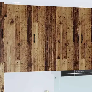 vidaXL Vidaxl Meuble Mural De Cuisine Avec Porte Bois Ancien 50 X 31 X 100 Cm pas cher