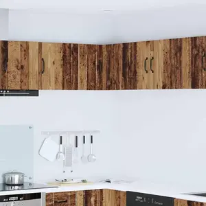 vidaXL Meuble mural de cuisine avec porte Bois Ancien 57 x 57 x 40 cm pas cher