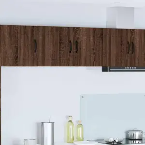 vidaXL Meuble mural de cuisine avec étagère Chêne brun 80 x 31 x 40 cm pas cher
