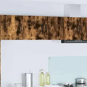vidaXL Armoire de cuisine Chêne fumé 80 x 31 x 40 cm Bois d'ingénierie pas cher