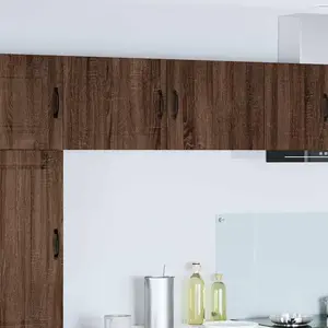 vidaXL Vidaxl Meuble Mural De Cuisine Avec Étagère Chêne Brun 50 X 31 X 40 Cm pas cher