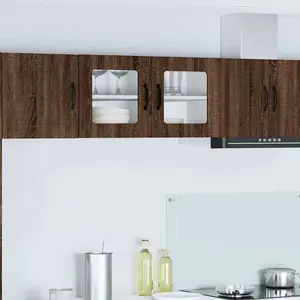 vidaXL Armoire de cuisine Chêne brun 80 x 31 x 40 cm Bois d'ingénierie pas cher