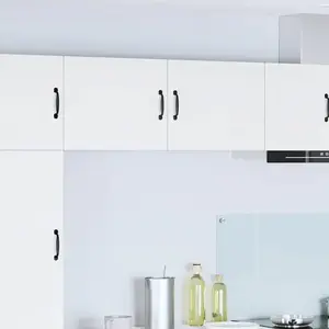 vidaXL Meuble mural de cuisine avec porte 2 pcs Blanc 50 x 31 x 40 cm pas cher