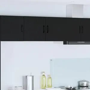 vidaXL Armoire de cuisine Noir 80 x 31 x 40 cm Bois d'ingénierie pas cher