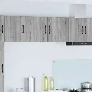 Comparateur de prix : vidaXL Vidaxl Meuble Mural De Cuisine Avec Porte Gris Sonoma 40 X 31 X 40 Cm