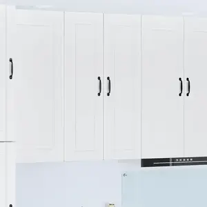 vidaXL Meuble mural de cuisine avec étagère Blanc 30 x 31 x 100 cm pas cher