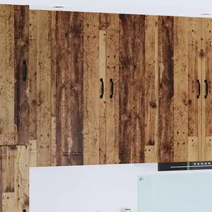 vidaXL Meuble mural de cuisine avec porte Bois Ancien 40 x 31 x 100 cm pas cher