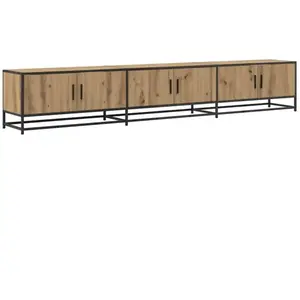 vidaXL Meuble TV chêne artisanal 240 x 35 x 41 cm Bois d'ingénierie pas cher