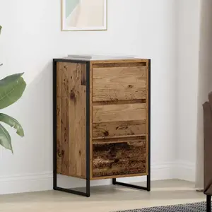 vidaXL vidaXL Buffet Bois Ancien 42 x 36 x 75.5 cm Bois d'ingénierie pas cher