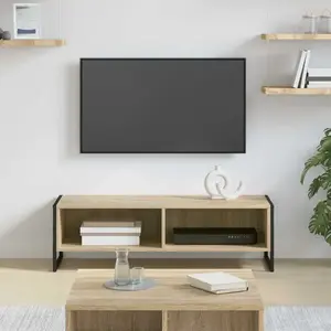 Comparateur de prix : vidaXL vidaXL Meuble TV Sonoma 100 x 36,5 x 30,5 cm Bois d'ingénierie