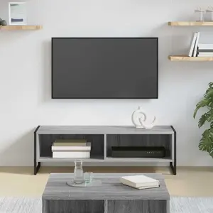 Comparateur de prix : vidaXL Meuble TV Gris Sonoma 100 x 36,5 x 30,5 cm Bois d'ingénierie