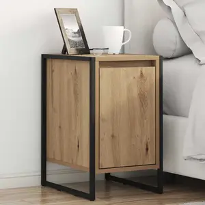 vidaXL vidaXL Table de chevet Chêne artisan 39,5 x 30 x 50 cm pas cher