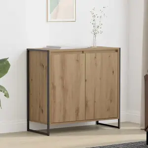 vidaXL vidaXL Meuble d'appoint Chêne artisan 79 x 36 x 75 cm