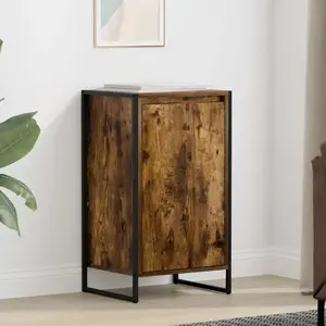 vidaXL vidaXL Buffet Chêne Fumé 43 x 36 x 75,5 cm Bois d'ingénierie pas cher