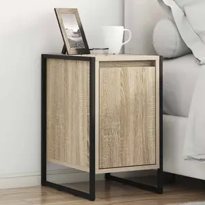 vidaXL Table de chevet Sonoma 39,5 x 30 x 50 cm Bois d'ingénierie pas cher