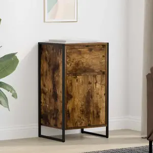 vidaXL vidaXL Buffet Chêne Fumé 81 x 36 x 150.5 cm Bois d'ingénierie pas cher