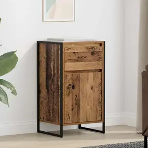 vidaXL vidaXL Buffet Bois Ancien 81 x 36 x 150.5 cm Bois d'ingénierie pas cher