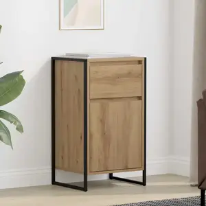 vidaXL Buffet Chêne artisan 43 x 36 x 75,5 cm Bois d'ingénierie pas cher