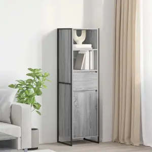 vidaXL Bibliothèque Gris Sonoma 43 x 36 x 150.5 cm Bois d'ingénierie pas cher