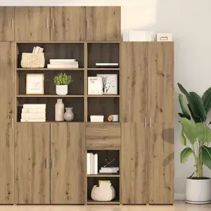 vidaXL Haut Armoire avec tiroir Chêne artisanal 40 x 42,5 x 185 cm pas cher