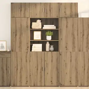 vidaXL Haut Armoire Chêne artisanal 80 x 42,5 x 185 cm pas cher